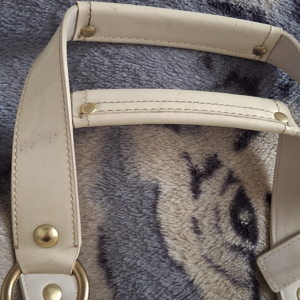 Coach White and Tan Tote Bag - Picture 7 of 10